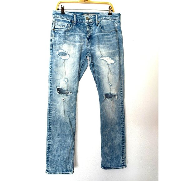 BKE Carter Straight Leg Button Fly Men's Jeans Size 32R - Picture 1 of 11